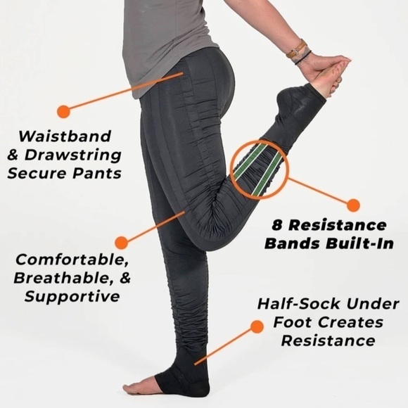 AGOGIE Women's +20 Resistance Black Pants Leggings XL - Picture 10 of 12